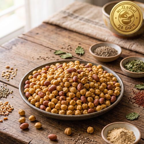 Chana-Peanut Crunch Gujarati snack